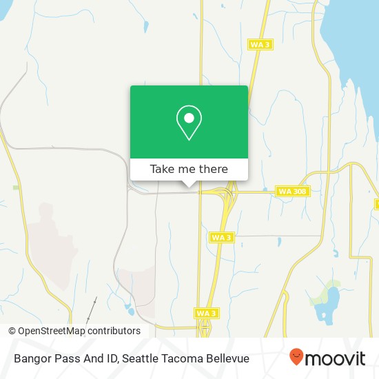 Bangor Pass And ID map