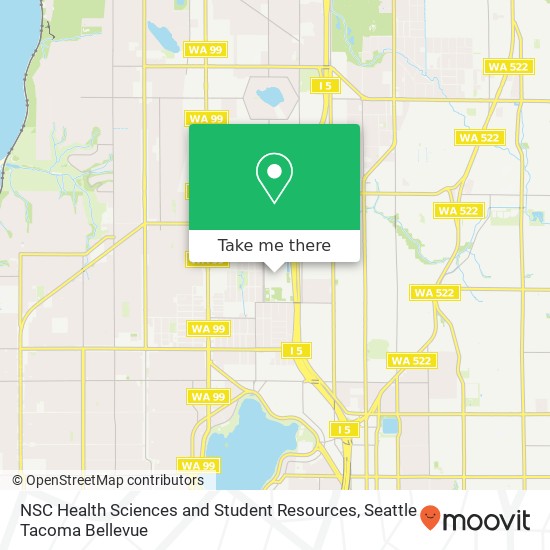 NSC Health Sciences and Student Resources map