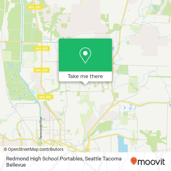 Mapa de Redmond High School Portables