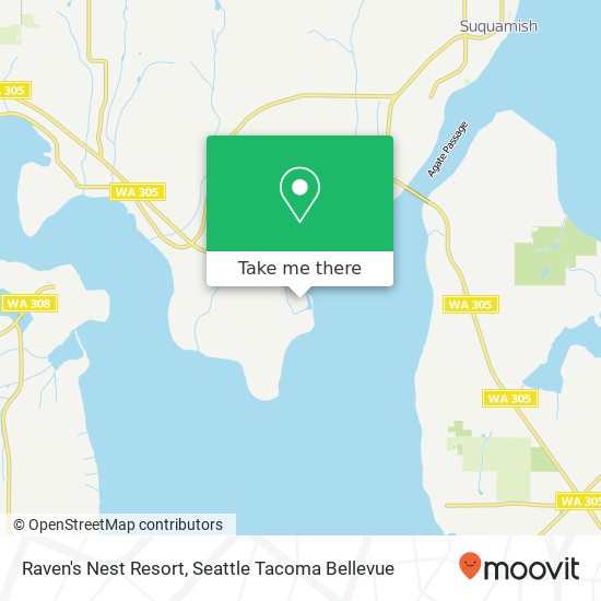 Raven's Nest Resort map