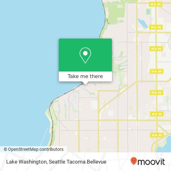 Mapa de Lake Washington