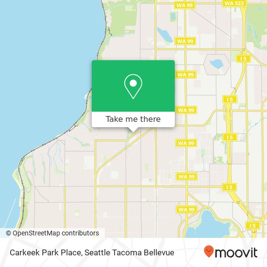 Carkeek Park Place map