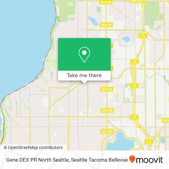 Gene DEX PR North Seattle map