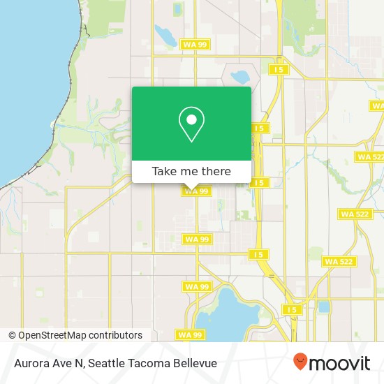 Aurora Ave N map