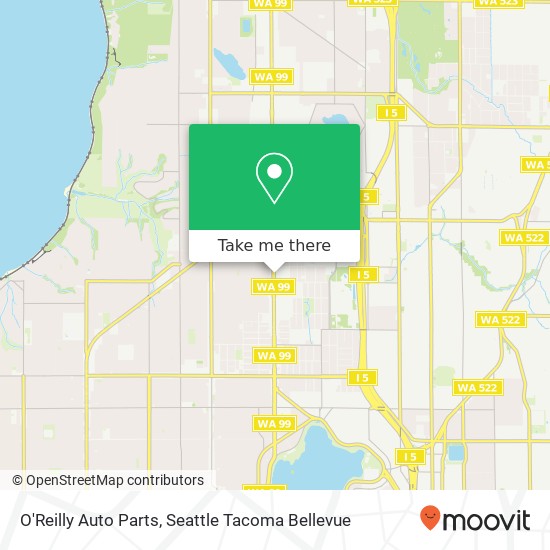 O'Reilly Auto Parts map