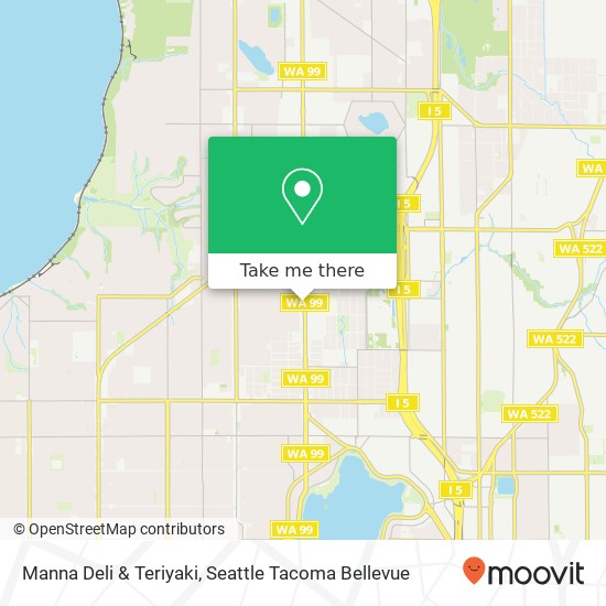 Manna Deli & Teriyaki map