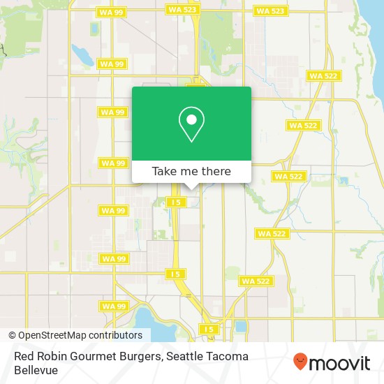 Mapa de Red Robin Gourmet Burgers