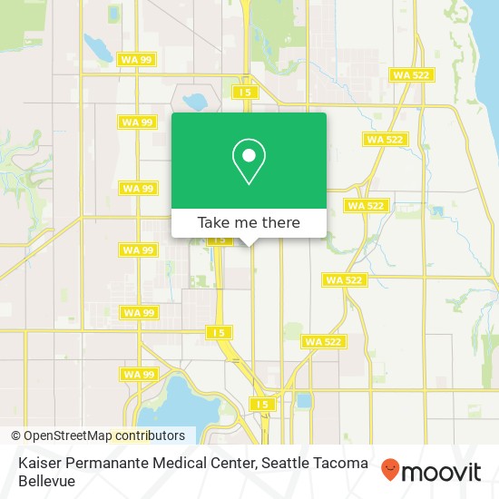 Mapa de Kaiser Permanante Medical Center