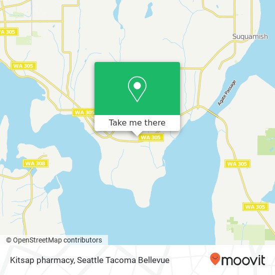 Mapa de Kitsap pharmacy
