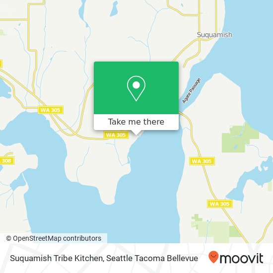 Mapa de Suquamish Tribe Kitchen