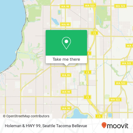 Holeman & HWY 99 map