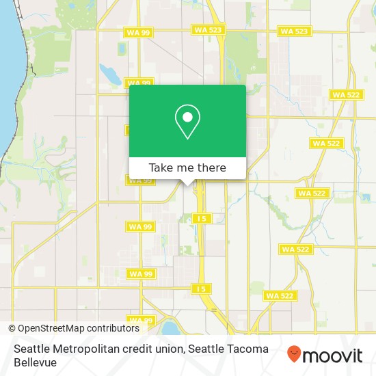 Seattle Metropolitan credit union map