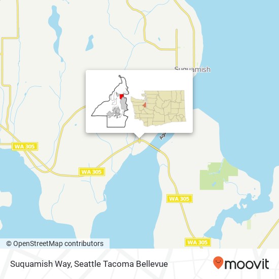 Mapa de Suquamish Way
