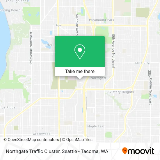 Northgate Traffic Cluster map