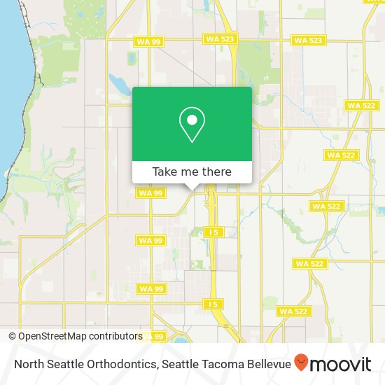 Mapa de North Seattle Orthodontics