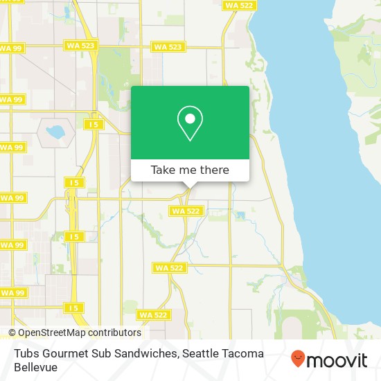 Tubs Gourmet Sub Sandwiches map