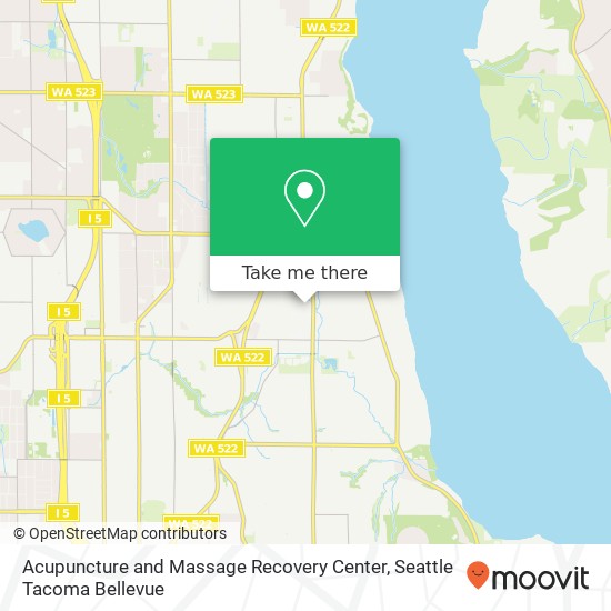 Acupuncture and Massage Recovery Center map