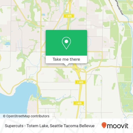 Supercuts - Totem Lake map