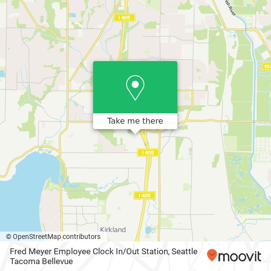 Mapa de Fred Meyer Employee Clock In / Out Station
