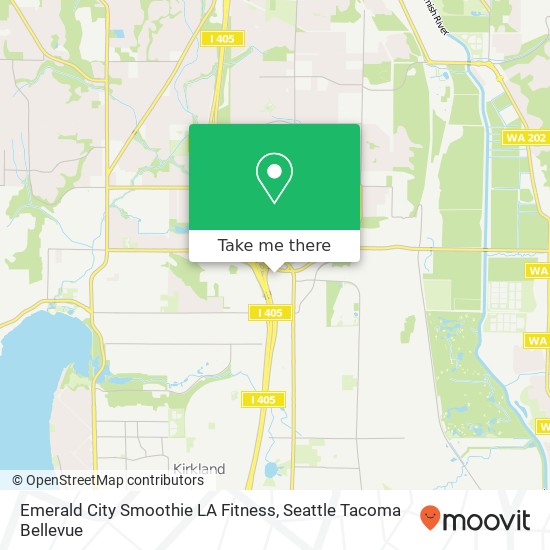 Emerald City Smoothie LA Fitness map