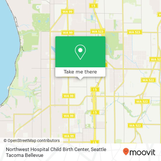 Northwest Hospital Child Birth Center map