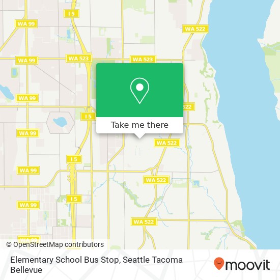 Elementary School Bus Stop map