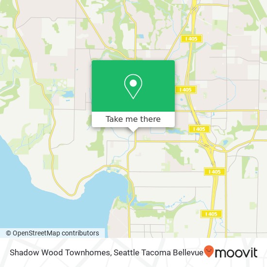 Shadow Wood Townhomes map