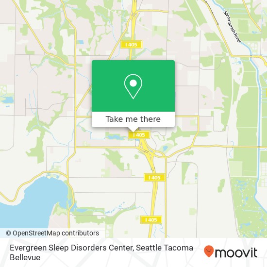 Evergreen Sleep Disorders Center map