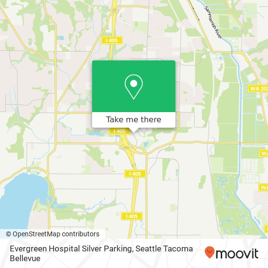 Mapa de Evergreen Hospital Silver Parking