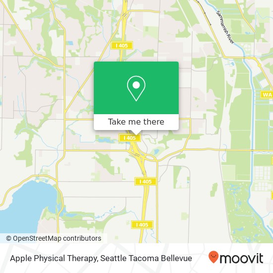 Mapa de Apple Physical Therapy