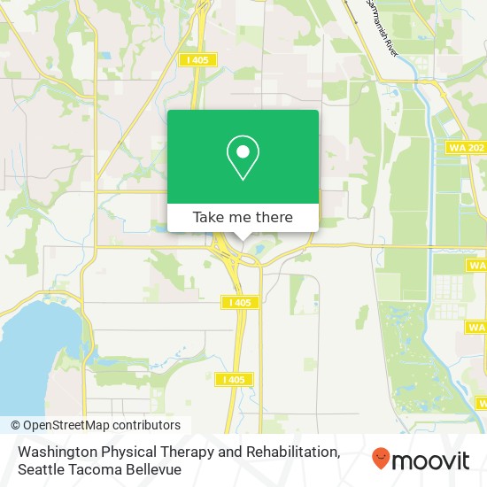 Mapa de Washington Physical Therapy and Rehabilitation
