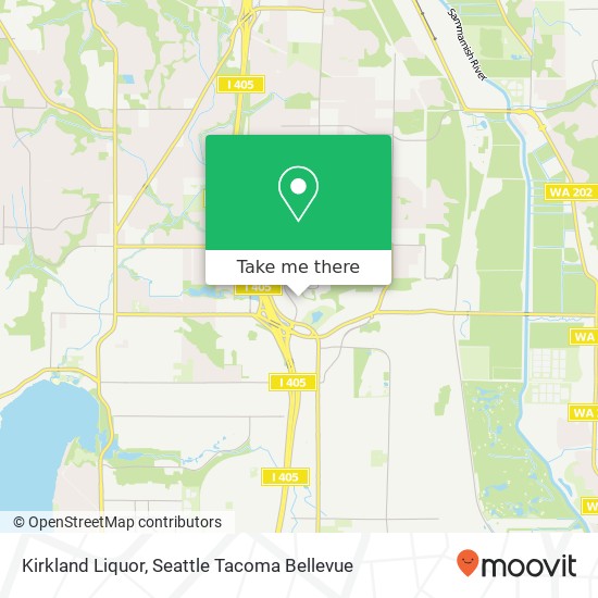 Kirkland Liquor map