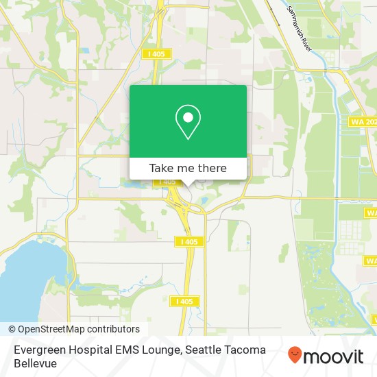 Mapa de Evergreen Hospital EMS Lounge