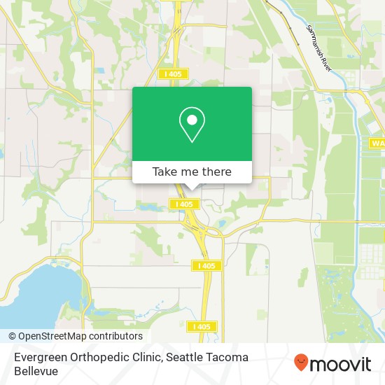 Evergreen Orthopedic Clinic map