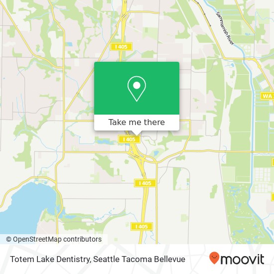 Totem Lake Dentistry map