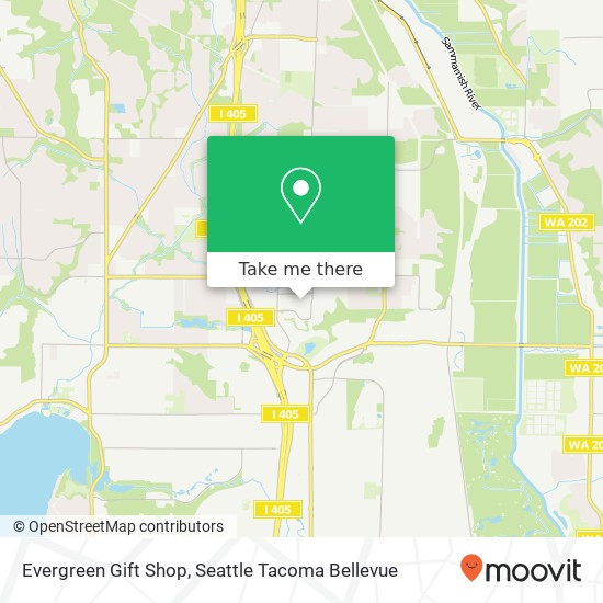 Mapa de Evergreen Gift Shop