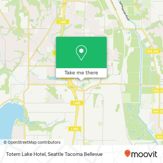 Totem Lake Hotel map