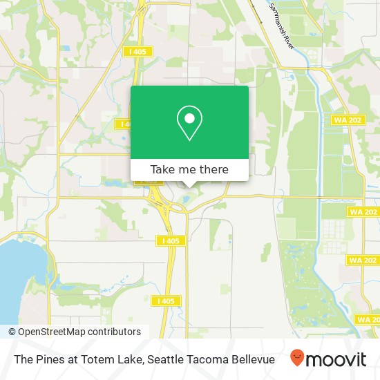 The Pines at Totem Lake map