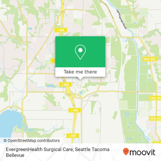 EvergreenHealth Surgical Care map