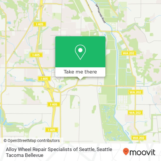 Alloy Wheel Repair Specialists of Seattle map