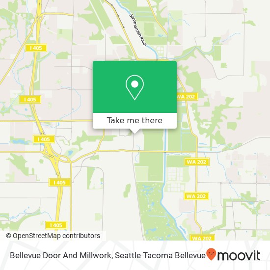 Bellevue Door And Millwork map