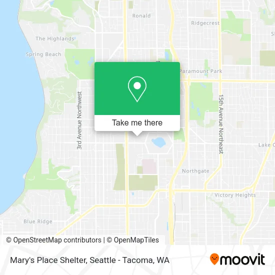 Mary's Place Shelter map