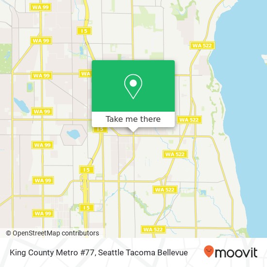 King County Metro #77 map