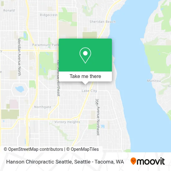Hanson Chiropractic Seattle map