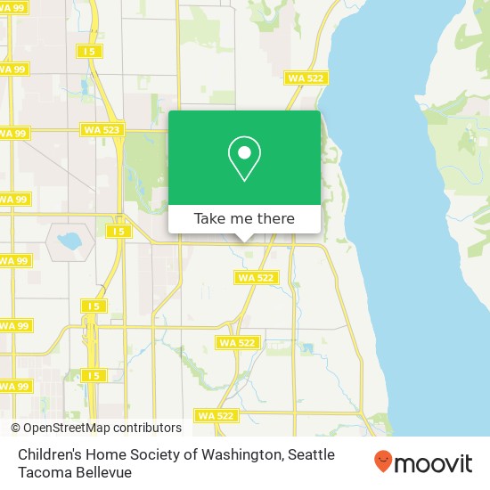 Children's Home Society of Washington map