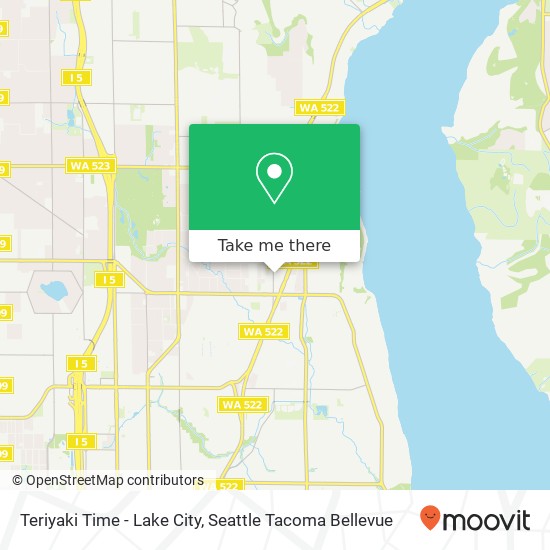 Teriyaki Time - Lake City map