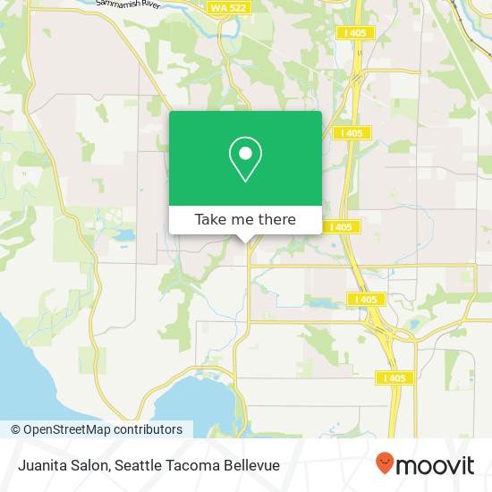 Juanita Salon map