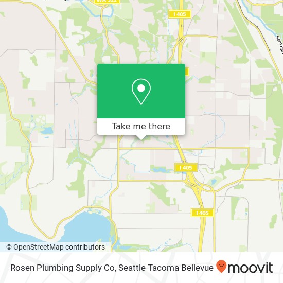 Mapa de Rosen Plumbing Supply Co