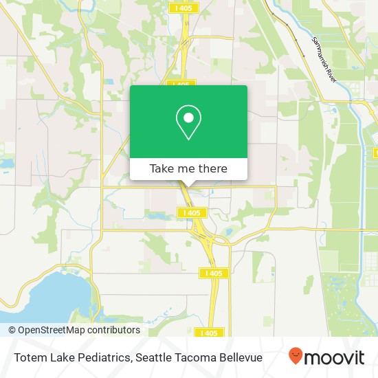 Totem Lake Pediatrics map
