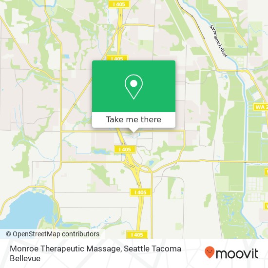 Monroe Therapeutic Massage map
